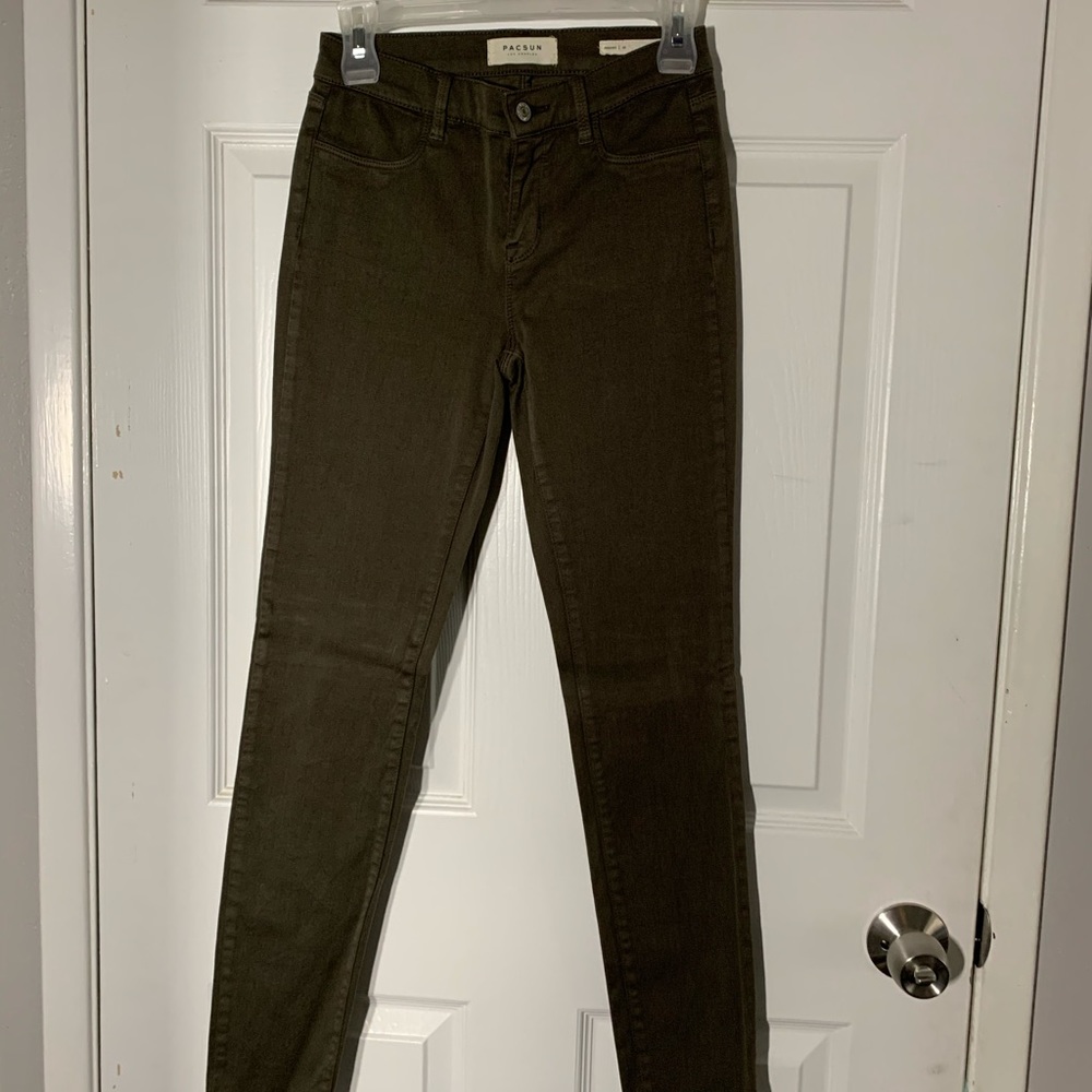 Pacsun Olive Jeggings Size 25